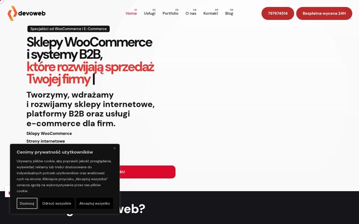 Snímek obrazovky devoweb.pl