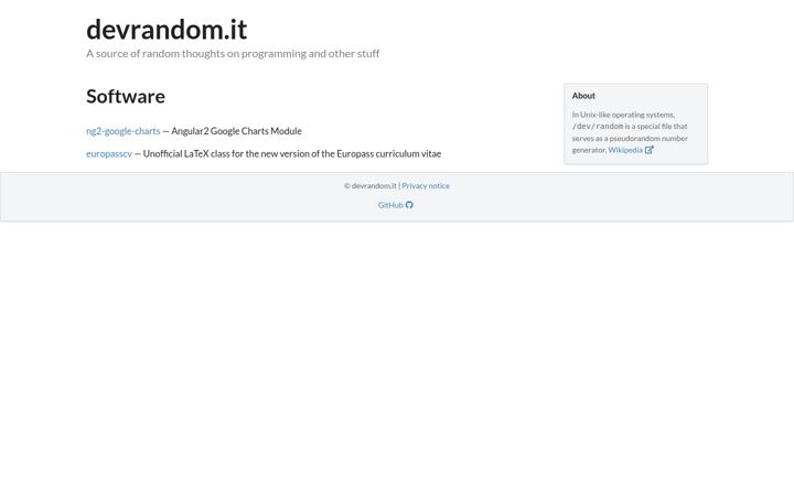 Screenshot of devrandom.it