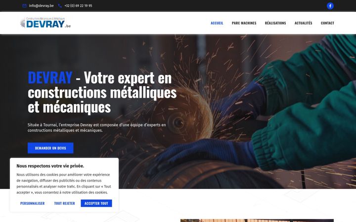 Screenshot of devray.be