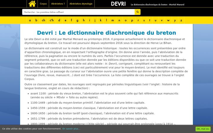 Screenshot of devri.fr
