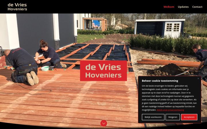 Képernyőkép: devries-hoveniers.nl