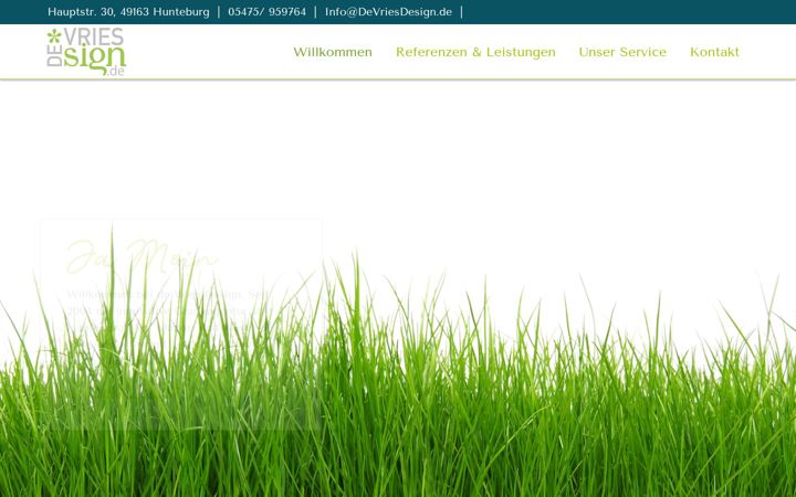 Screenshot of devriesdesign.de