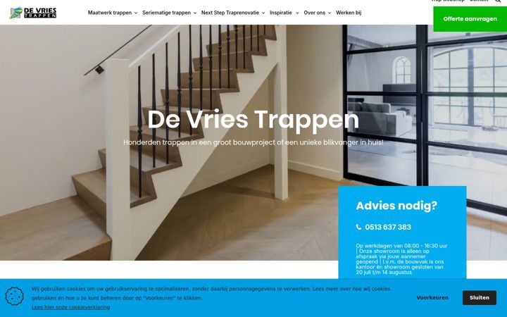 Képernyőkép: devriestrappen.nl