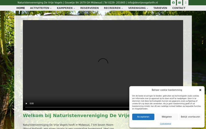 Képernyőkép: devrijevogelsnfn.nl
