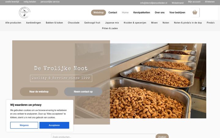 Screenshot of devrolijkenootleiden.nl