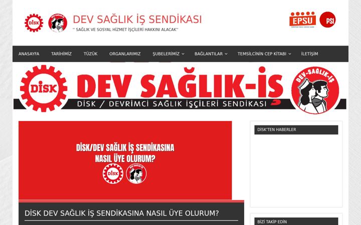 Képernyőkép: devsaglikis.org.tr