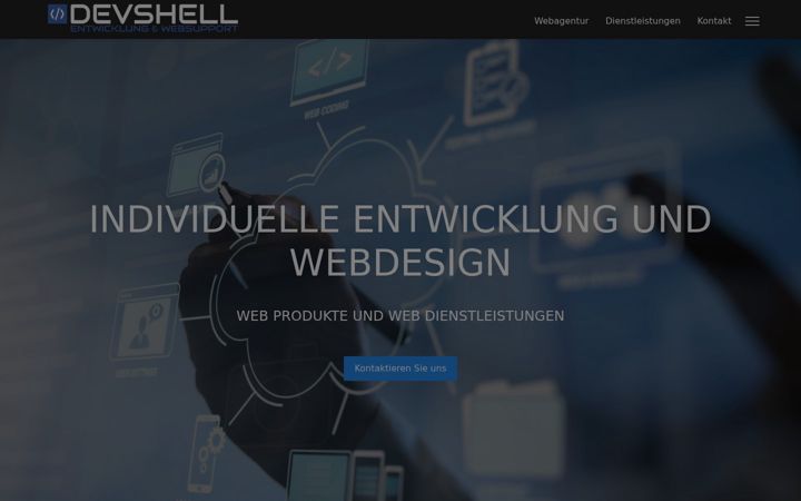 Screenshot of devshell.ch