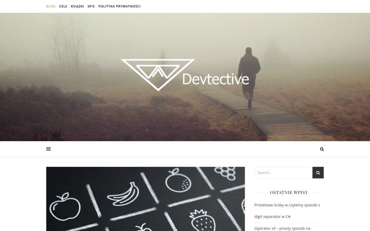 Snímek obrazovky devtective.pl