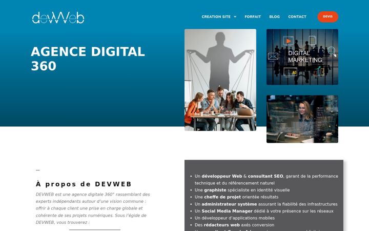 Screenshot of devweb.fr