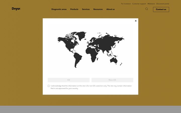 Screenshot of devyser.com