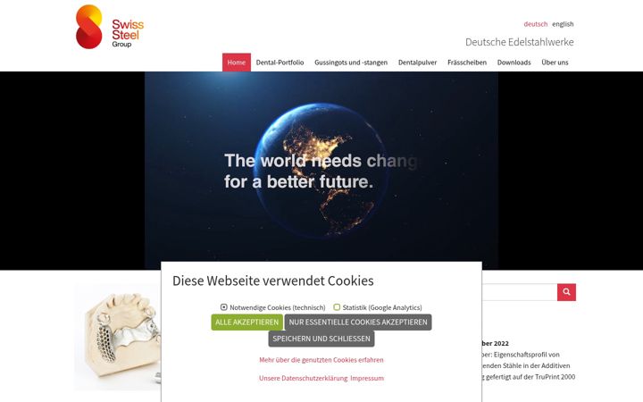 Screenshot of dew-dental.com