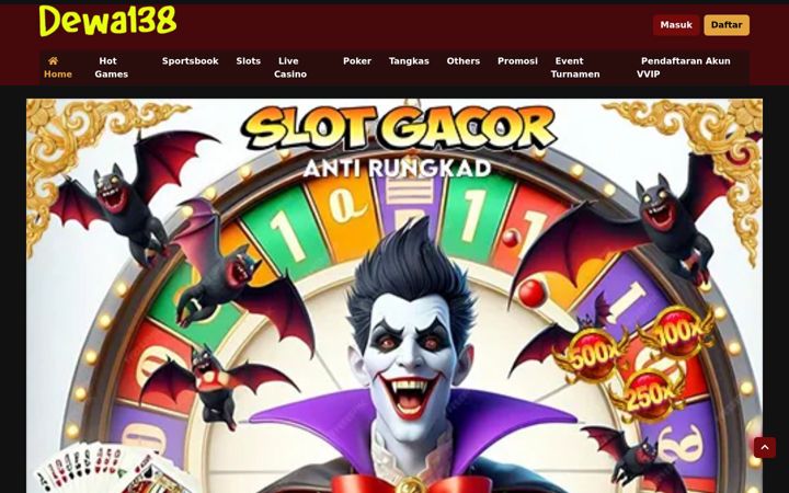 Screenshot of dewa-138.com