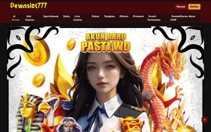 Screenshot of dewa-slot-777.com