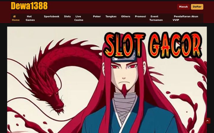 Screenshot of dewa1388.com