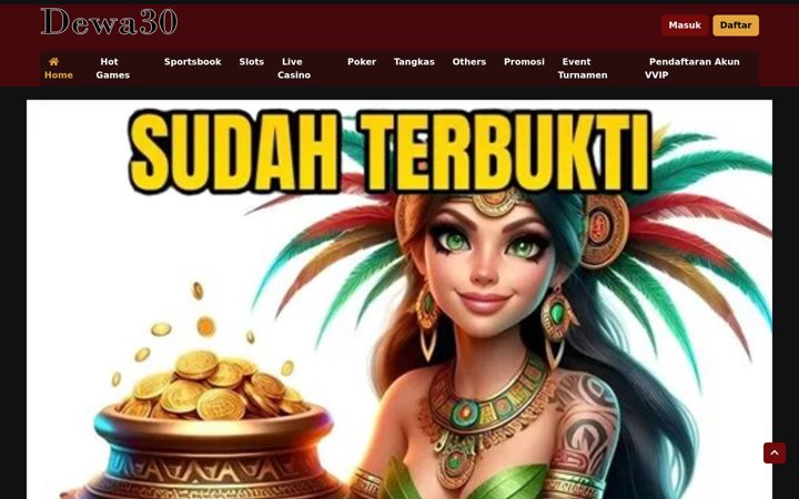 Screenshot of dewa30.com