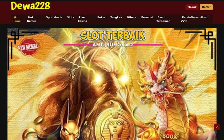 Screenshot of dewa33slot.com