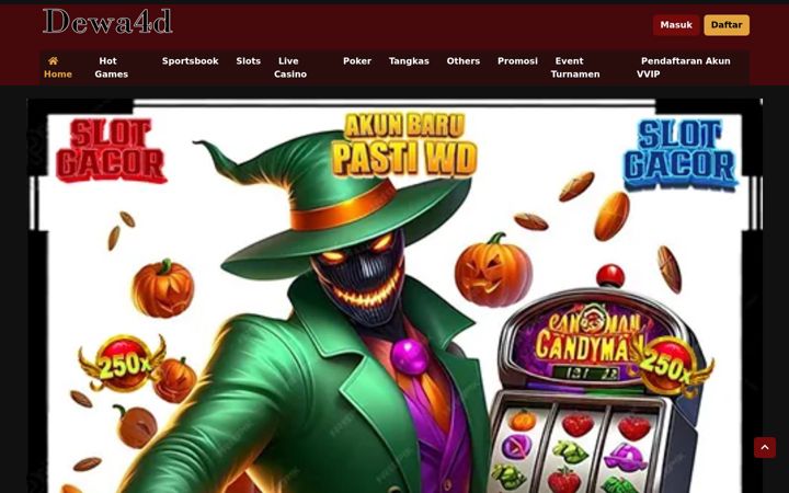 Screenshot of dewa4dslot.com