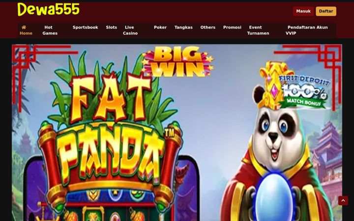 Capture d'écran de dewa555slot.com