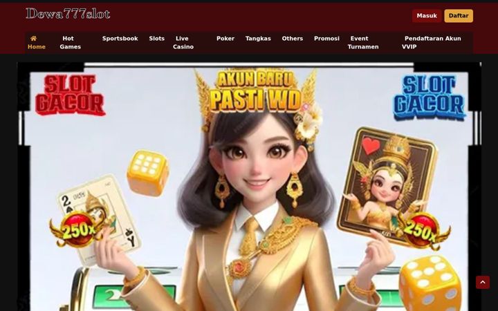 Screenshot van dewa777slot.net