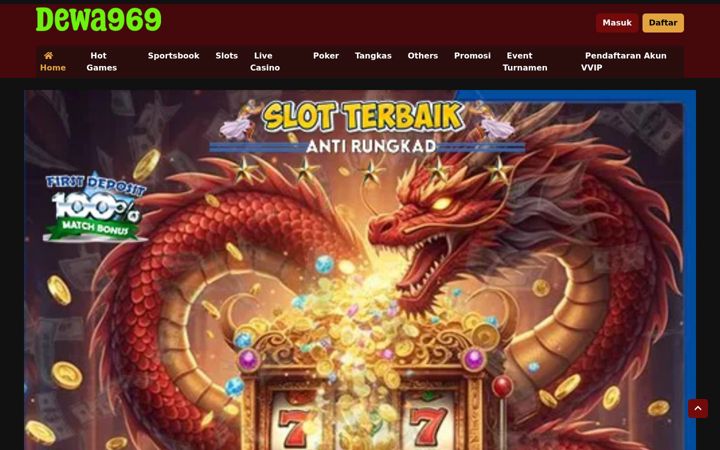 Screenshot of dewa969.com