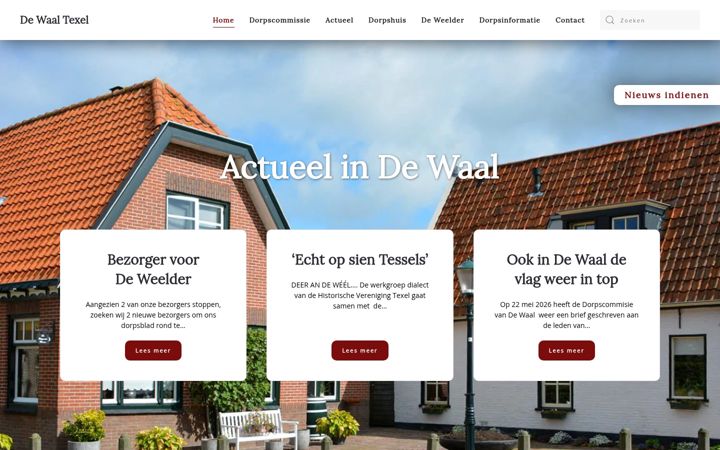 Képernyőkép: dewaaltexel.nl