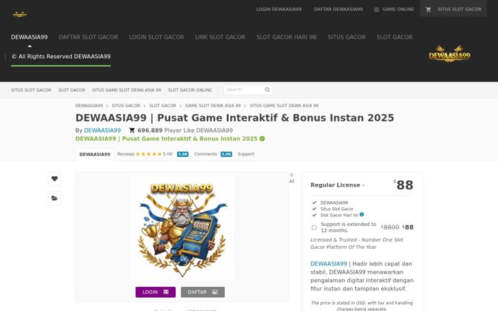 Screenshot van dewaasia99.net