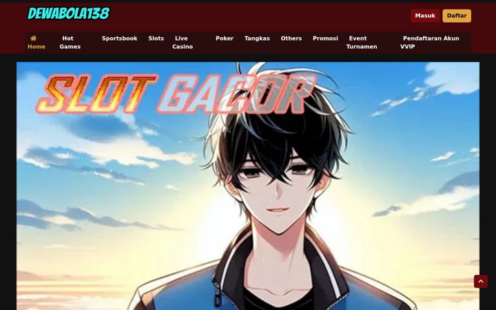 Screenshot of dewabola138.com