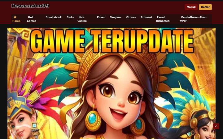 Screenshot of dewacasino99.org