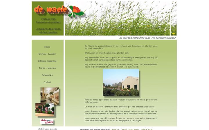 Screenshot of dewaele-zonen.be