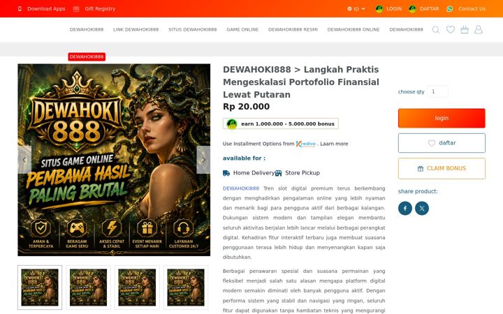 Screenshot of dewahoki888.org