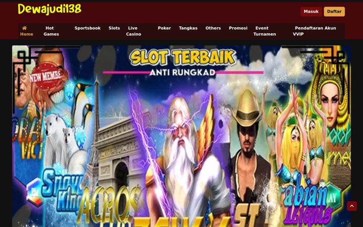 Screenshot of dewajudi138.com