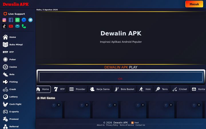 Ekrano kopija dewalinapk.org