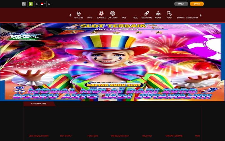 Screenshot of dewanaga777.com