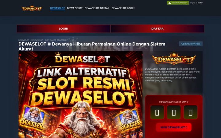 Screenshot of dewaselot.com