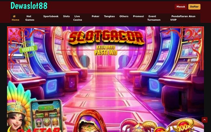 Screenshot van dewaslots88.net