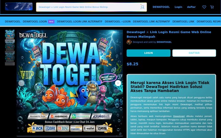 Screenshot of dewatogel.uk.com