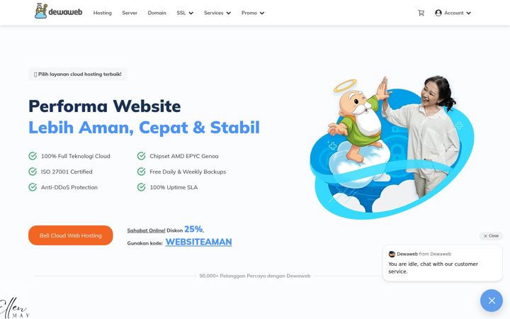 Zrzut ekranu dewaweb.com