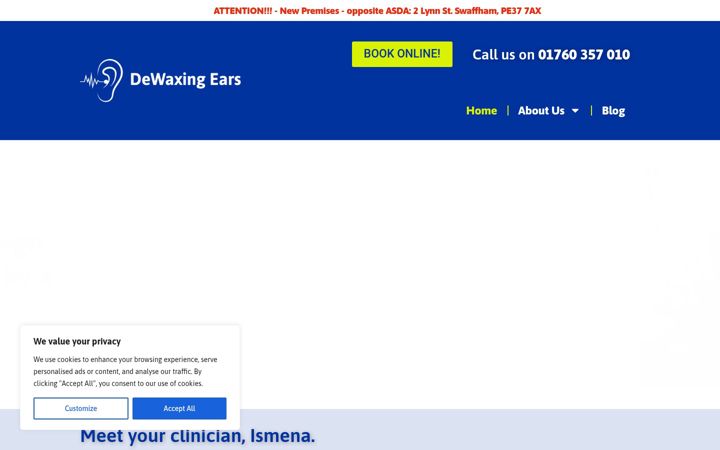 Screenshot of dewaxingears.co.uk