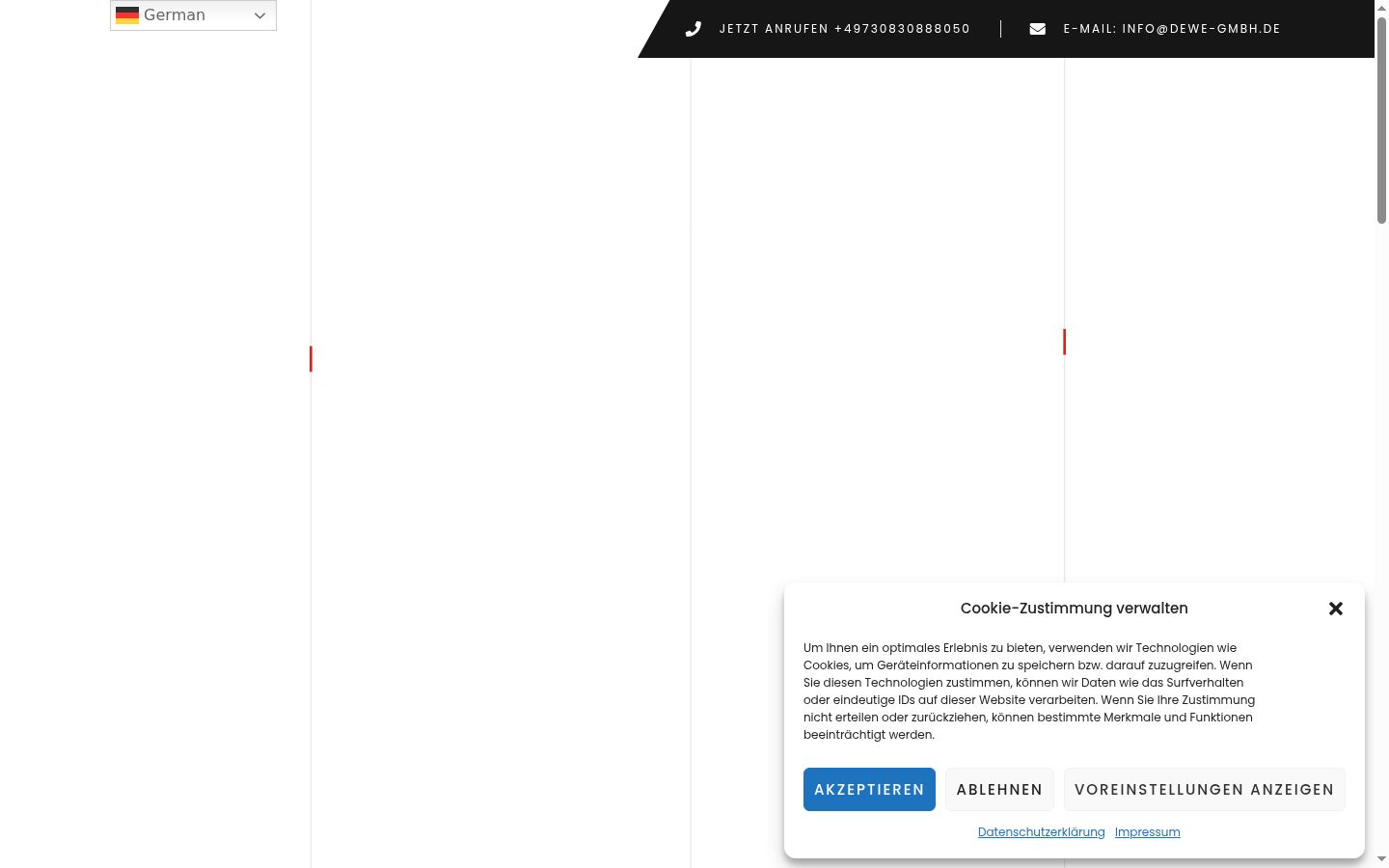 Screenshot tal-banner tal-kunsens muri qabel kwalunkwe interazzjoni
