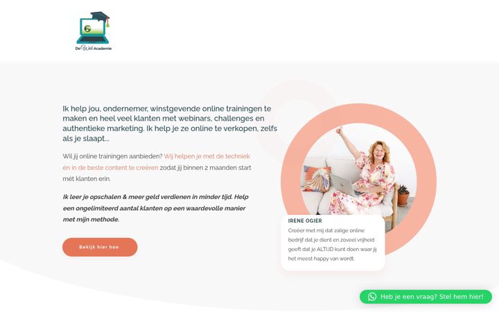 Képernyőkép: dewebacademie.nl
