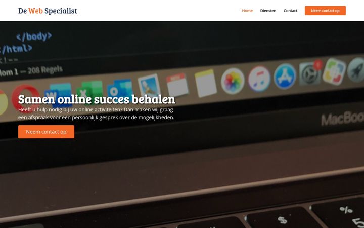 Képernyőkép: dewebspecialist.nl