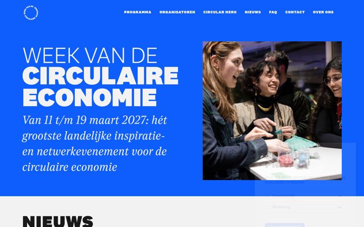 Képernyőkép: deweekvandecirculaireeconomie.nl