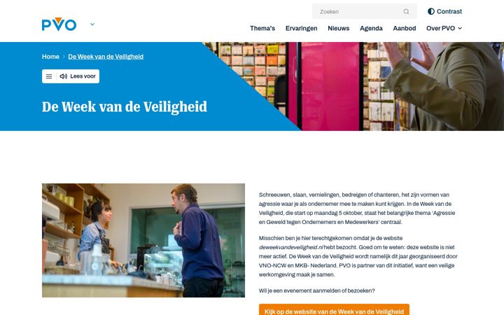 Képernyőkép: deweekvandeveiligheid.nl