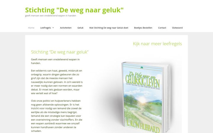 Captura de ecrã de dewegnaargeluk.nl