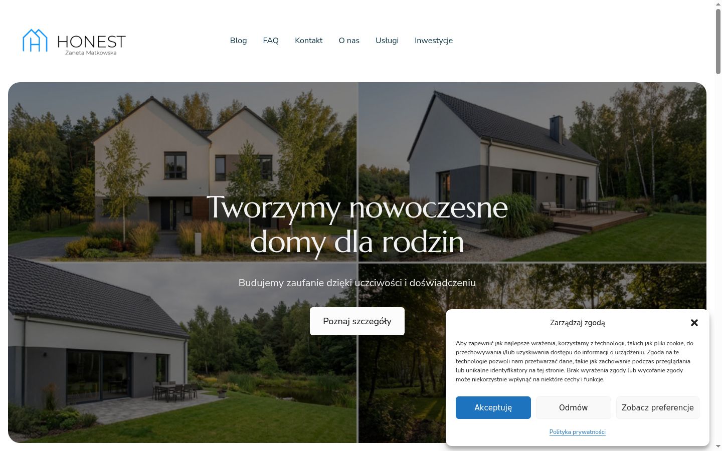 Screenshot tal-banner tal-kunsens muri qabel kwalunkwe interazzjoni
