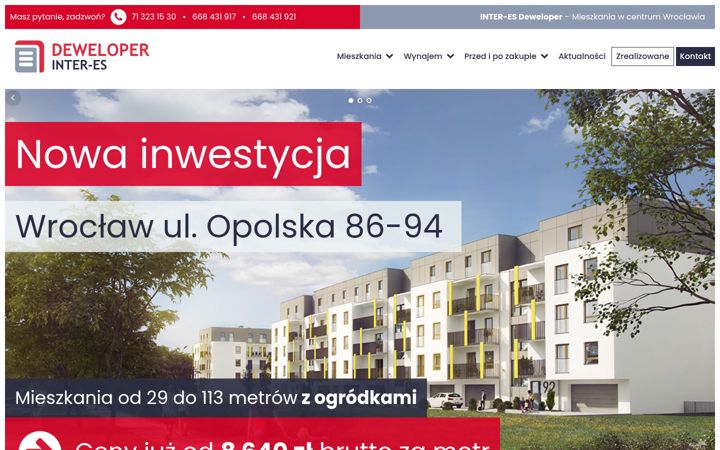 Snímek obrazovky deweloper-interes.pl
