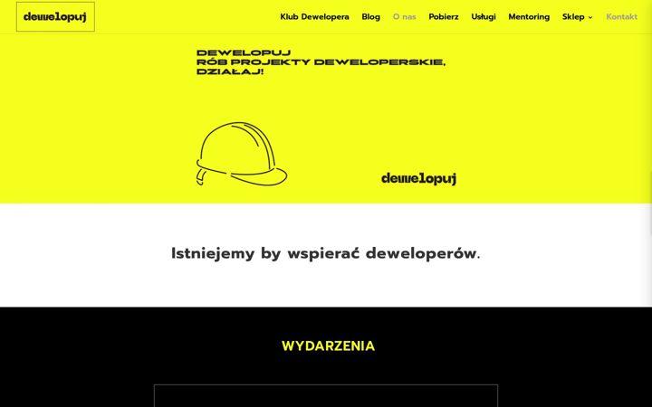 Snímek obrazovky dewelopuj.pl