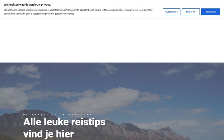 Captura de ecrã de dewereldinjebroekzak.nl