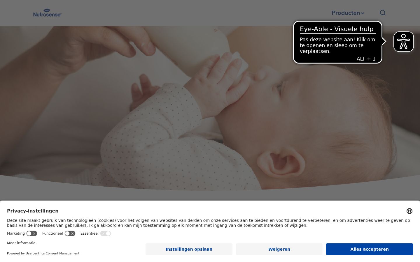 Képernyőkép a bármilyen interakció előtt megjelenő hozzájárulási bannerről