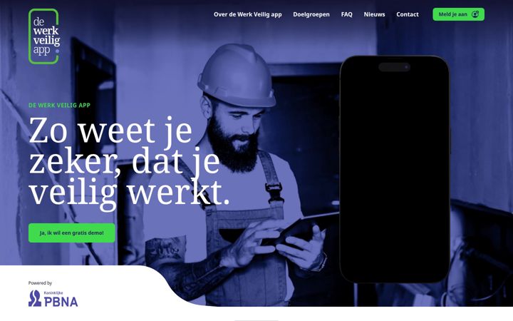 Képernyőkép: dewerkveiligapp.nl